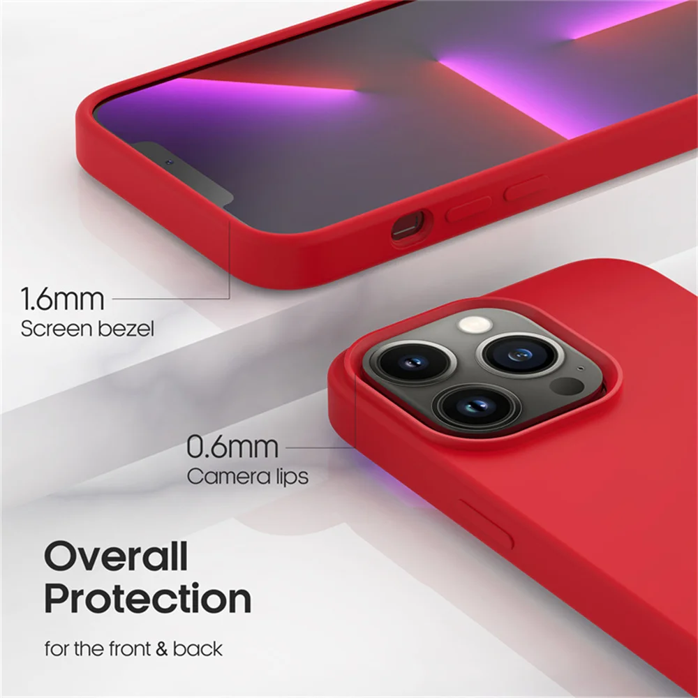 Soft Liquid Silicone Cases For Apple iPhone 16 11 12 13 14 15 Pro Max 14 15 16 PlusShockproof Bumper Cover Phone Accessories 2
