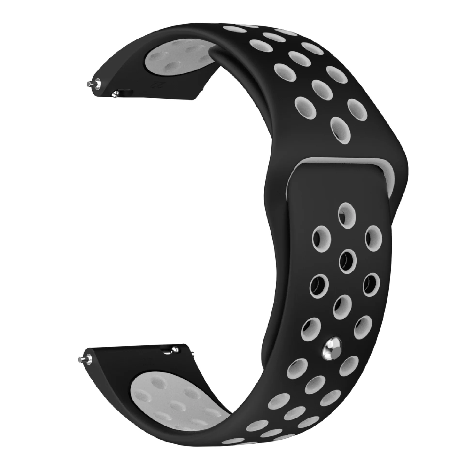 22mm Silicone Strap Band Bracelet for Sports Watches - Universal Wristband Accessories