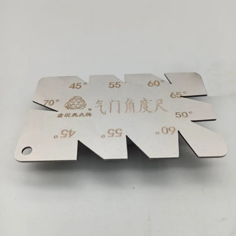 스테인리스 스틸 밸브 각도 게이지 밸브 측정 각도기 자동차 오토바이 엔진 밸브 시트 45 55 60 65 70도용 도구