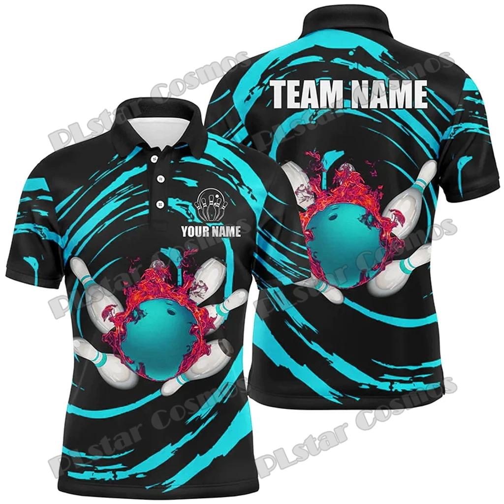 Bowling This Is How I Roll Mehrfarbige Option Personalisierter Name 3D-gedrucktes Herren-Poloshirt Sommer Unisex Casual Poloshirt WK233 – Detail 16