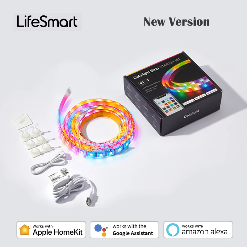 

Светодиодная лента LifeSmart цветная с подсветкой, 5 В