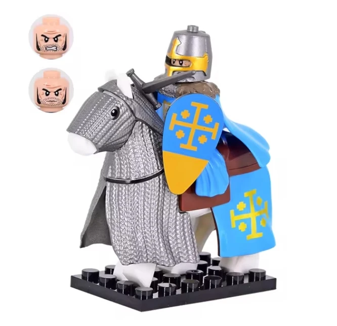 Medieval Knight and War Horse Building Block Set - Toy Gift