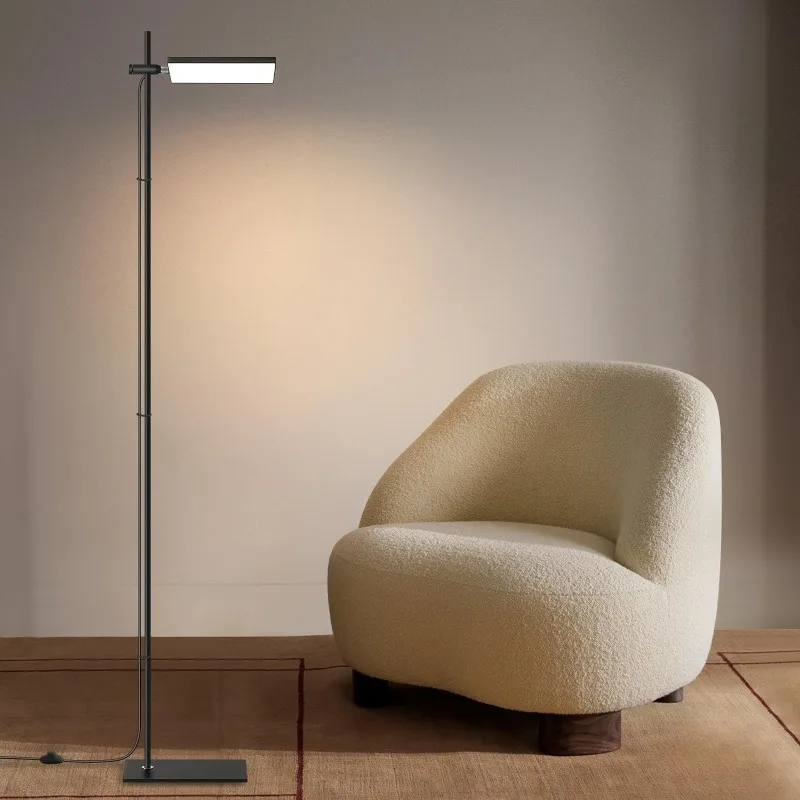 Modern Floor Lamp, 360 Degree Rotation Sky LED Floor lamp Office Lighting, Bright LED Standing Pole Light, Tall Lamps