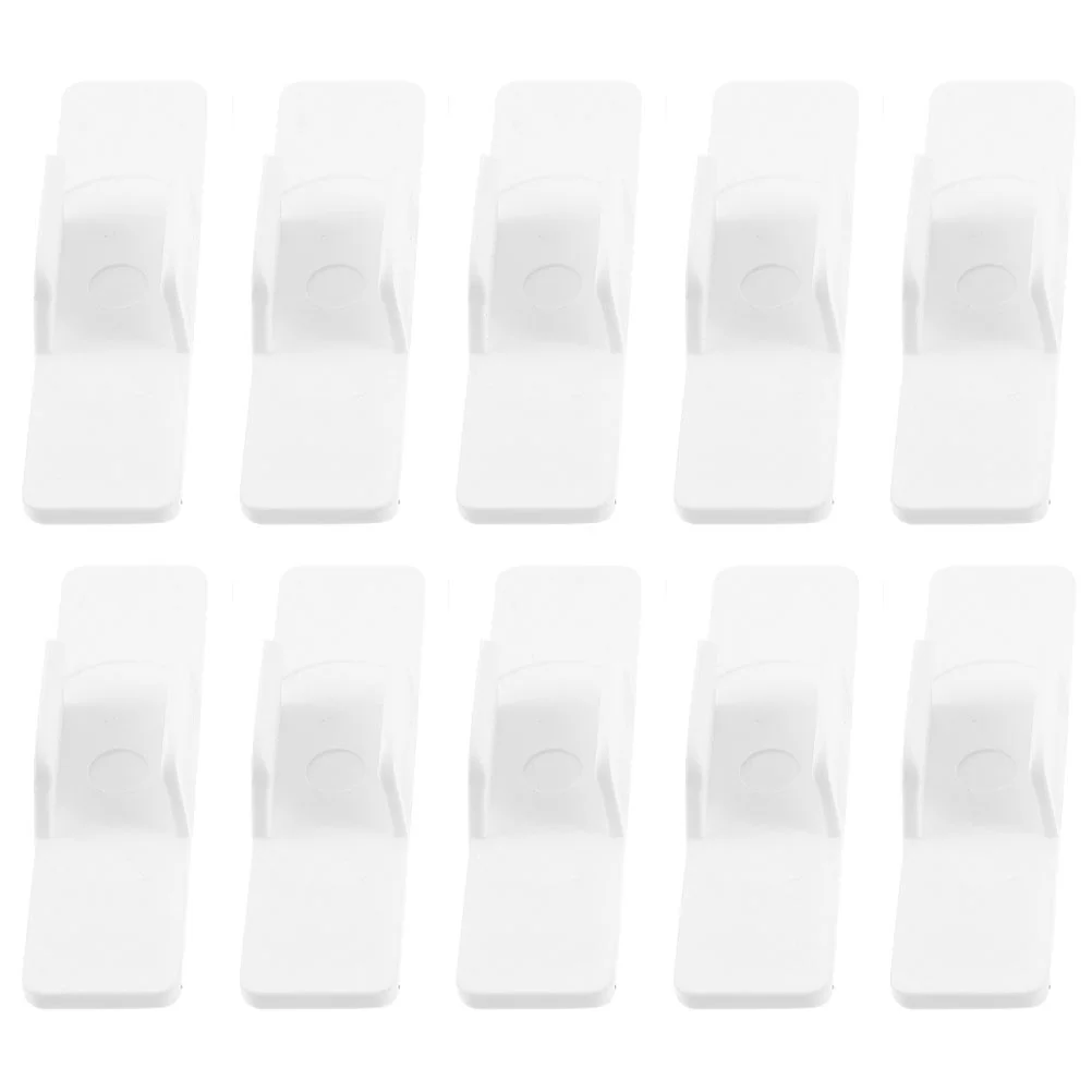 

10 Pcs Whiteboard Pen Holder Clips Pencil Wall Fixing Tool Plastic Small Clamps