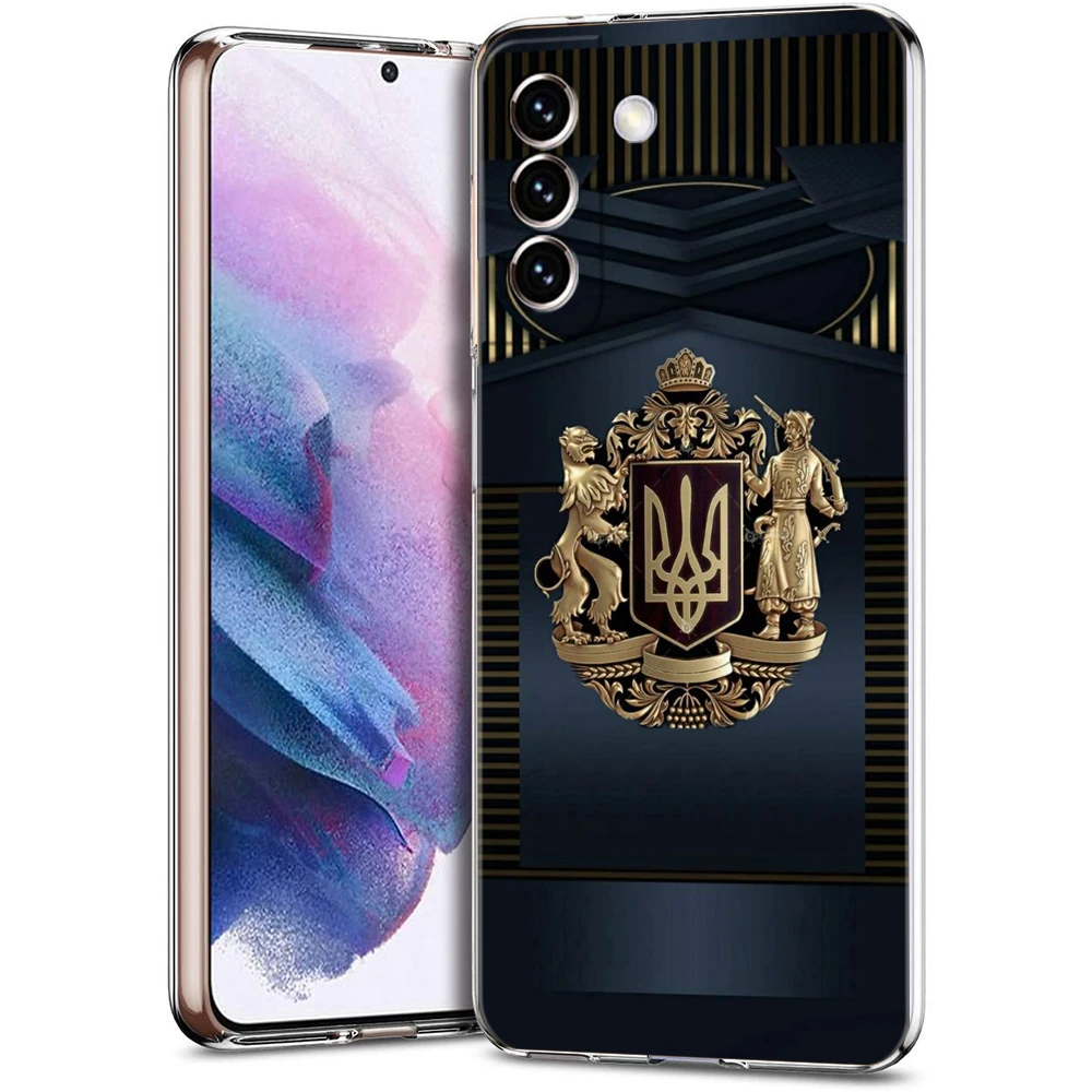 Ukraine Flag Transparent Phone Case - Sleek & Stylish Design