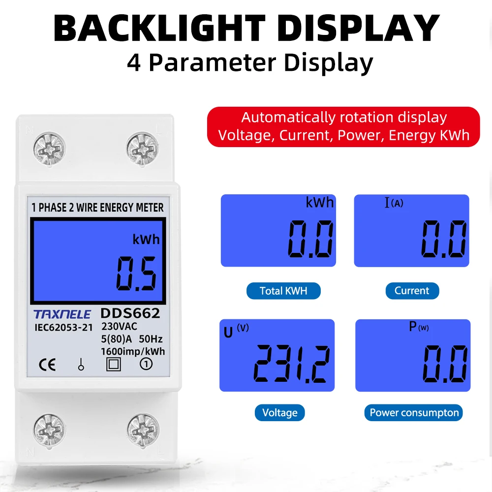 ܻ 2  LCD  ÷ °  Һ   跮, kWh AC 230V 50Hz   