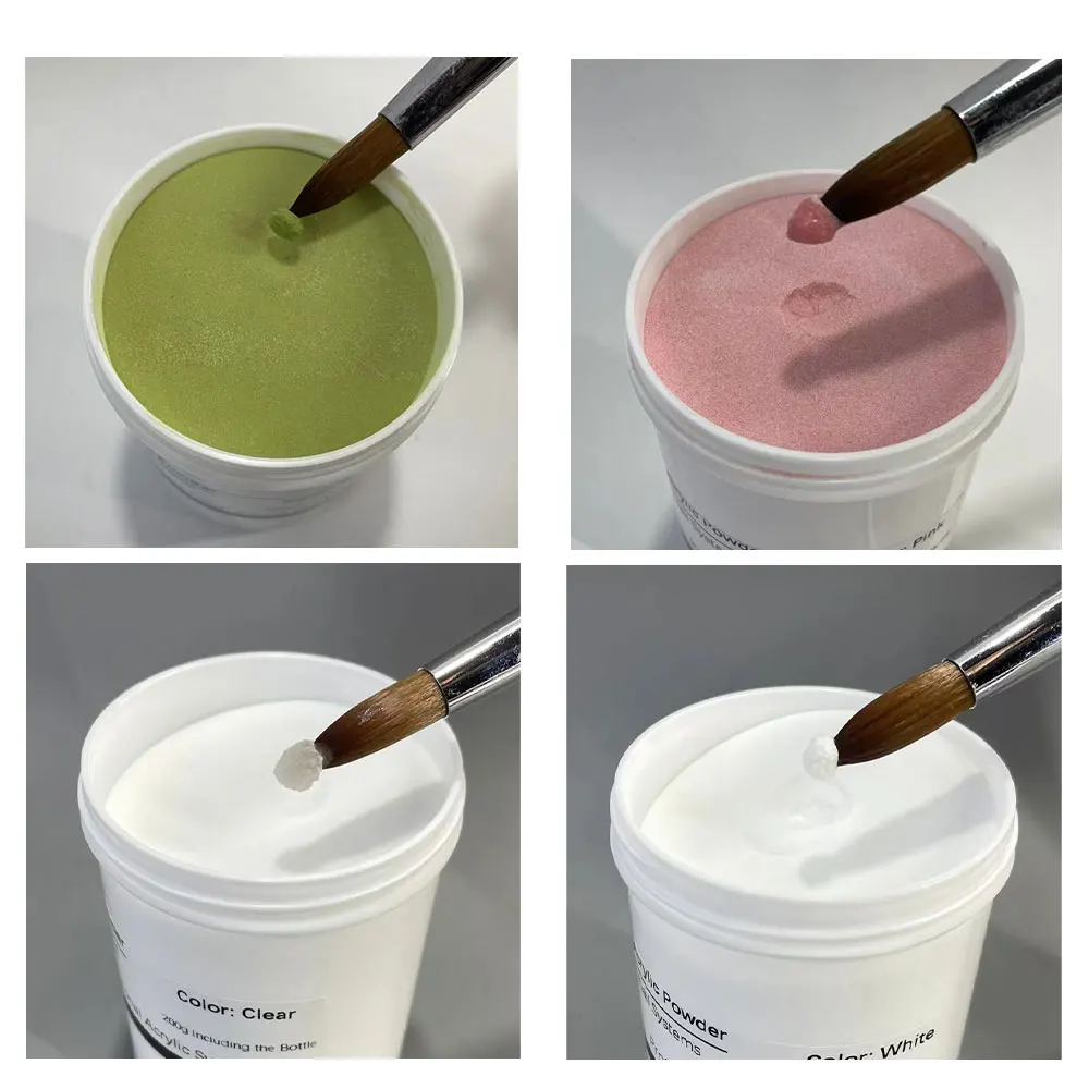 Acrylic Nail Powder 200G/Bottle Fake Manicure Material DIY Nails Salon 3D Art Accessories For Professionals