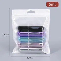 5-Piece Mini Refillable Perfume Spray Bottles - Portable 5ml Atomizer Containers for Travel and Cosmetic Use (5PCS  no  Bag6)