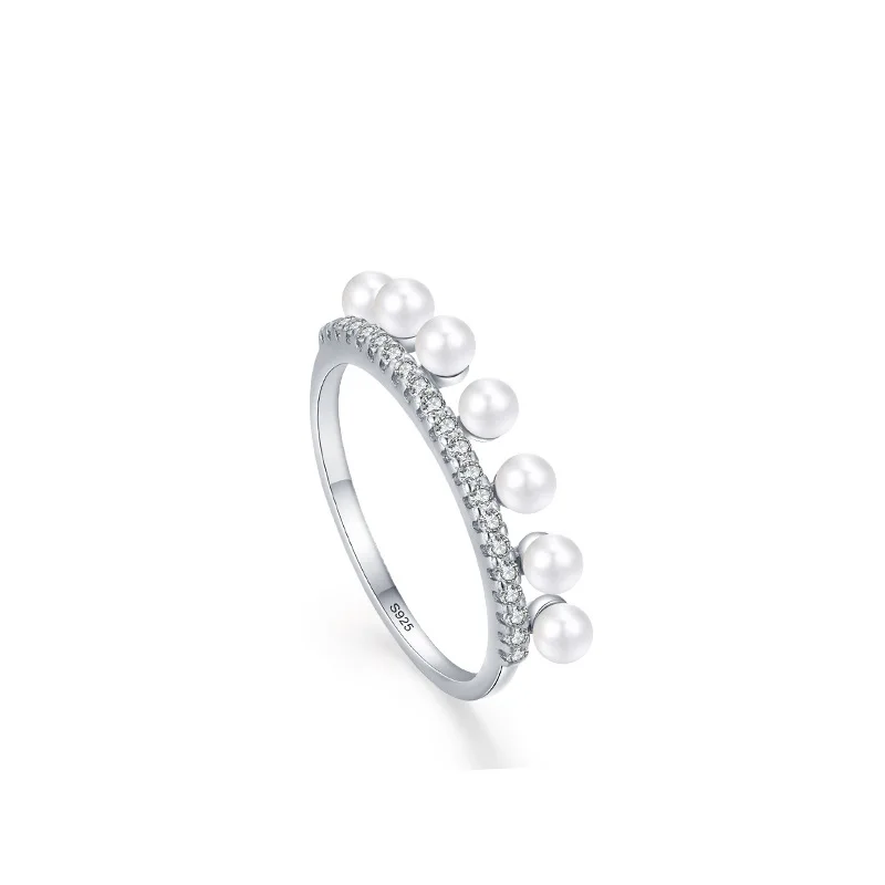 

VAR1 Ring Fidget Spinner for Women Crystal Flower Bee Butterfly Ring Spinning Anti Stress Wedding