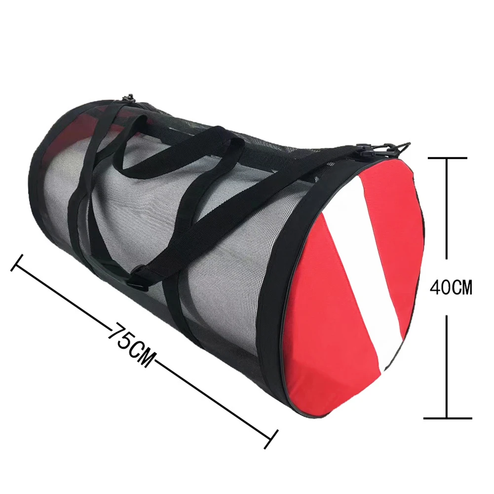 

Storage Bag Diving Bag With Handle 75*40*40cm Beach Swimming Diving Flag Design Large Capacity Mesh Duffel Bag Brand New