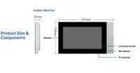 Visiophone filaire avec écran IPS de 7 pouces, télécommande Tuya, wi-fi, interphone visuel, sonnette de sécurité domestique à 120 degrés 6
