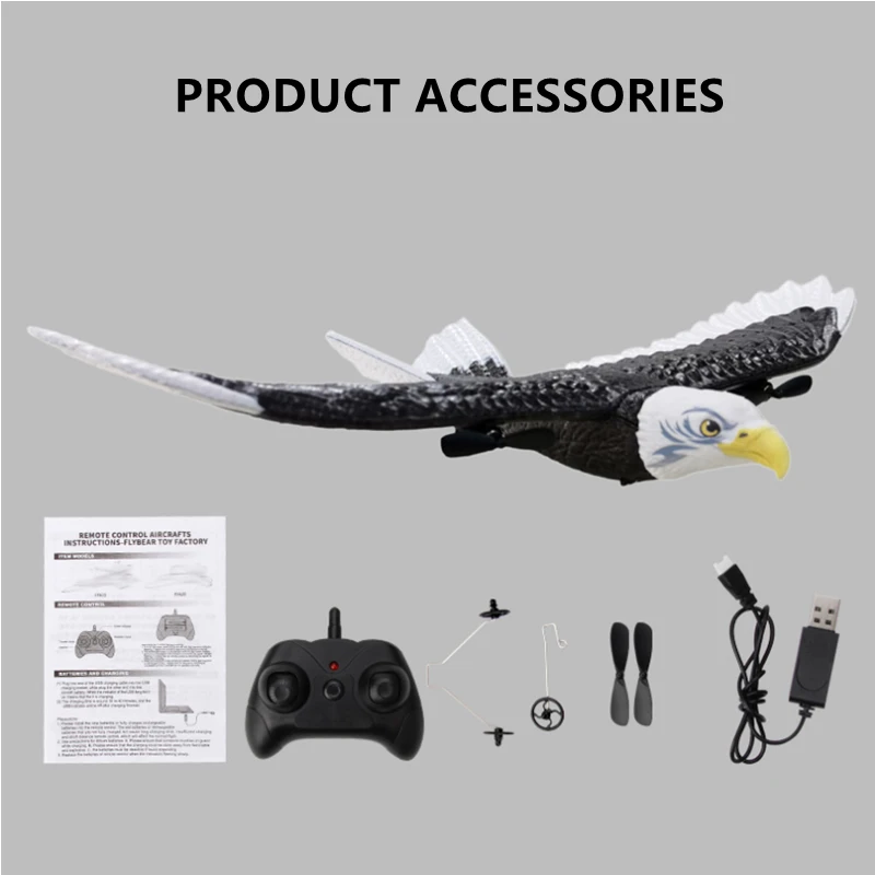 Wingspan Eagle Aircraft RC Plane Fighter Radio Control Remote Control Hobby Glider Airplane Foam Boys Toys for Children