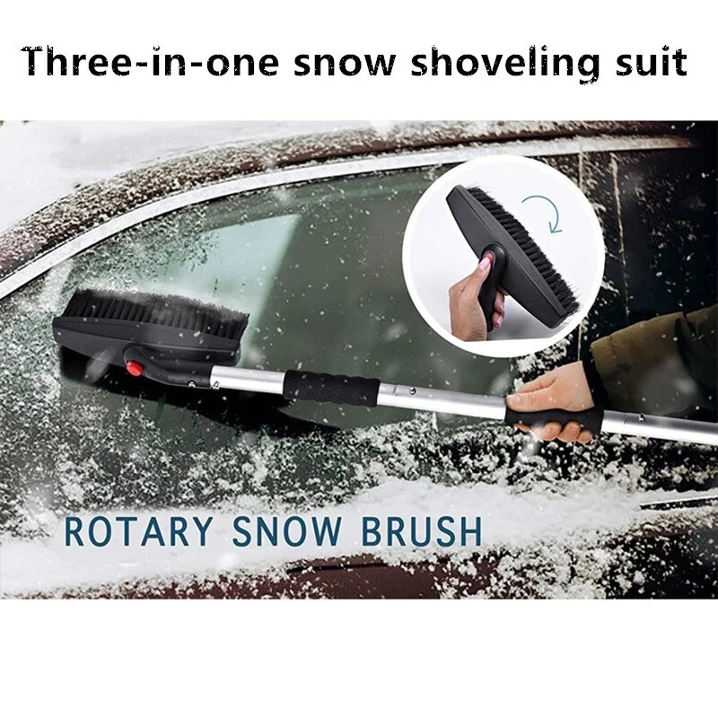 3 In 1 Detachable and Telescopic Car Winter Stainless Steel Snow Shovel Snow Shovel Ice Brush for Car Truck
