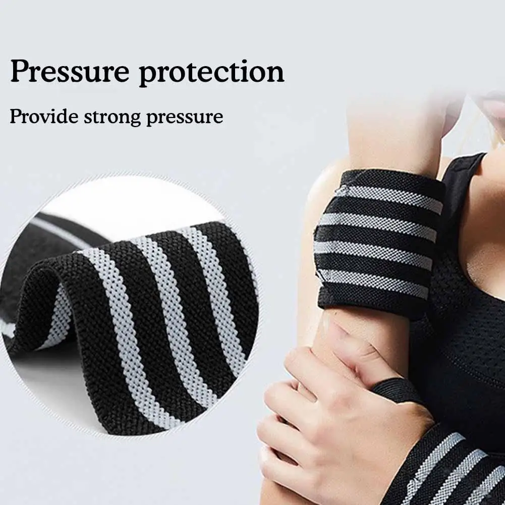 

Weight Lifting Wristband Elastic Breathable Wrist Wraps Strap Accessories fitness Powerlifting Support Bandage Equipment Gy P3C4
