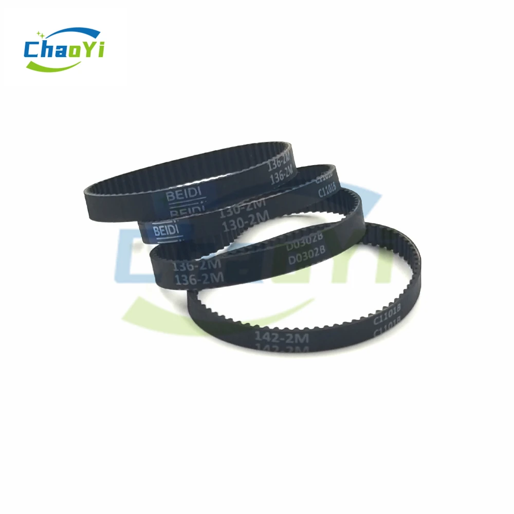 Timing Belt 2M Rubber Timing Belt Width 4/6/10/15mm Length 118 120 126 130 136 142 158 166mm Vacuum cleaner Drive Belt HTD 2M 2M-120 2M-142