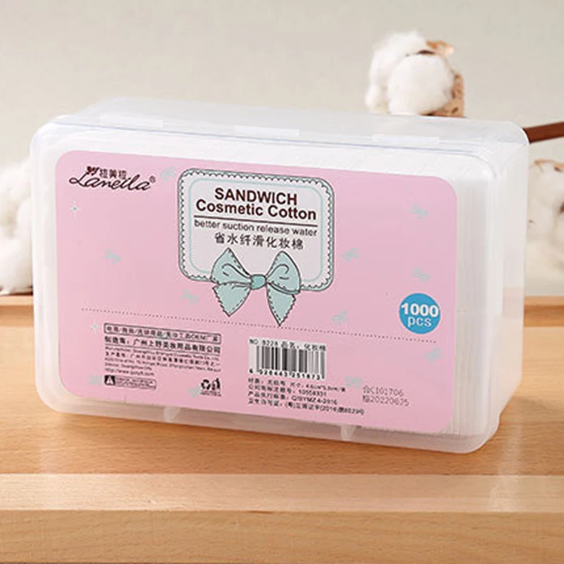 Disposable Makeup Cotton Wipes Soft Makeup Remover Pads Ultrathin Facial Cleansing Paper Wipe Make Up Tool 1000Pcs/Set makeup cotton pads