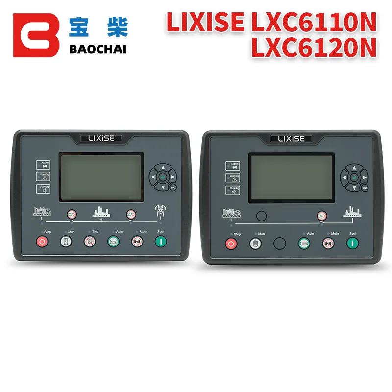 

Комплект дизельных генераторов LXC6110N AMF, контроллер с ЖК-дисплеем, контроллер автоматического запуска, запчасти для генератора, Электронная интеллектуальная панель LXC6120N