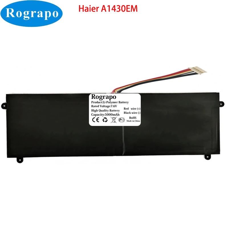 

Новый 7,6 V 5000mAh Haier A1430EM аккумуляторная батарея для ноутбука 10 PIN 9 Wire Plug