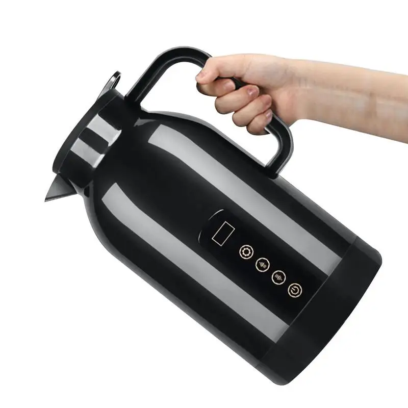 

Travel Heating Cup Black Car Heating Kettle 1150ml 12V/24V Electric Cup For Car Smart Car Cup Food Grade Stainless Steel For