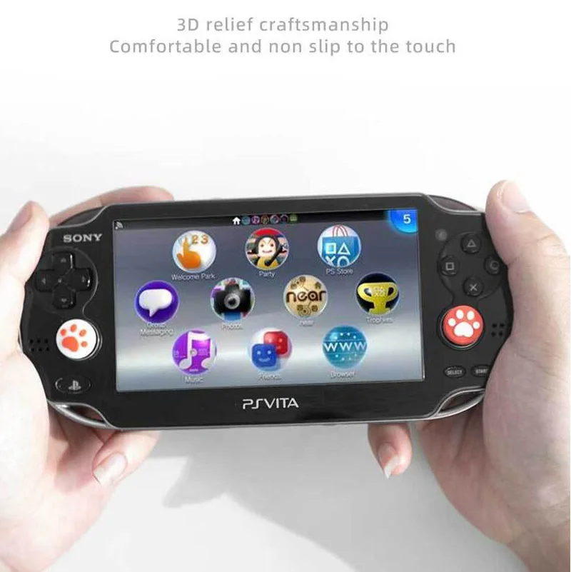 Фото 4 шт., Силиконовые Мягкие колпачки для джойстика Sony PlayStation Psvita PS Vita PSV №4