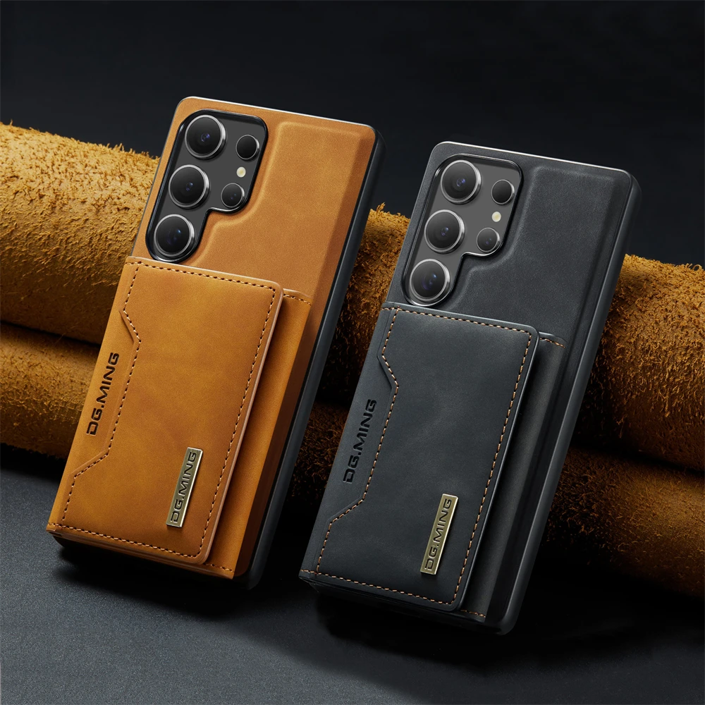 2-in-1 Detachable Magnetic Leather Wallet Case