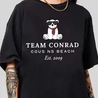 Team Conrad T-Shirt The Summer I Turned Pretty Shirt Custom Cousins Beach Shirt Men Women Short Sleeve Streetwear Tops