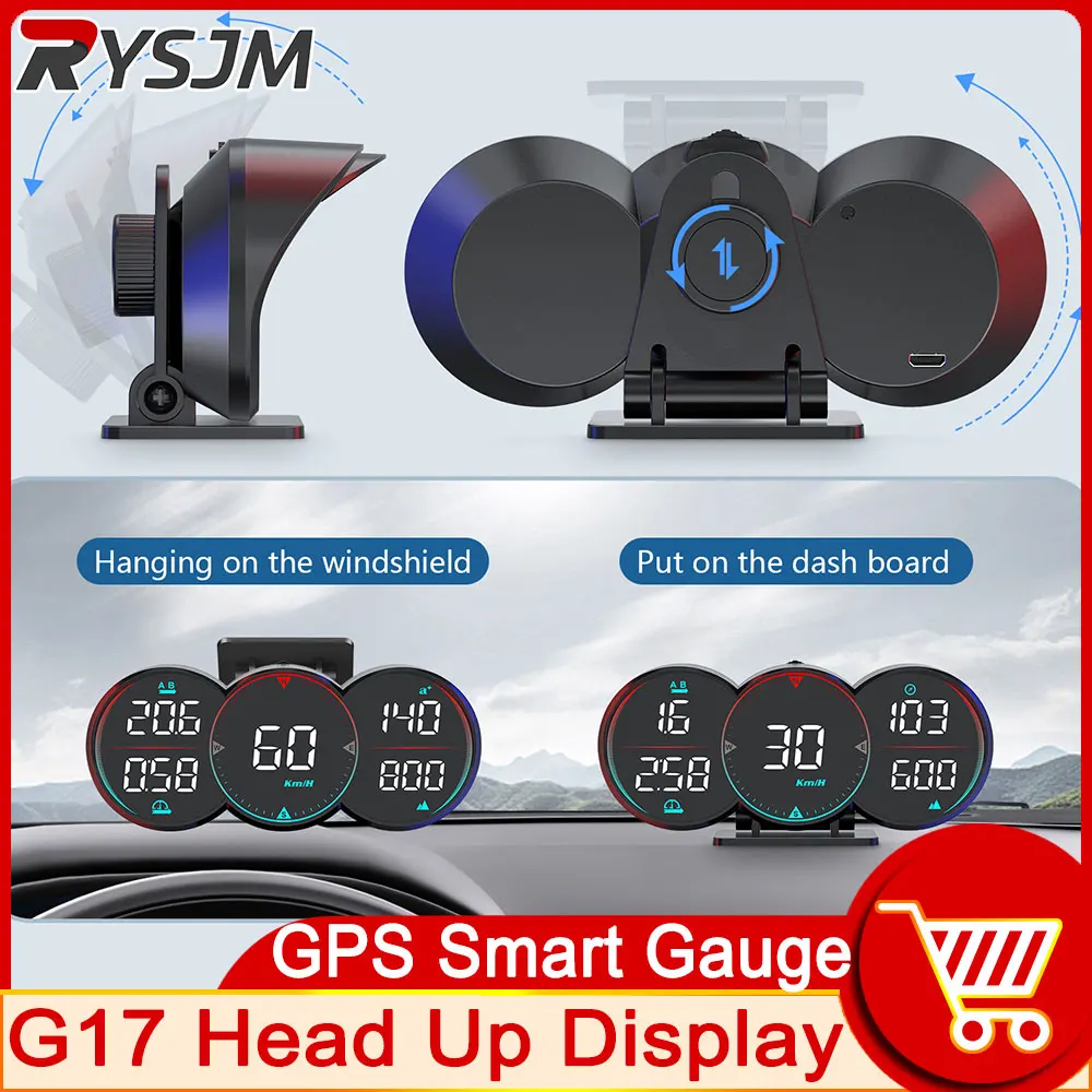 AD G17  ÷ GPS ӵ, HUD ħ Ƿ   溸  ħ ð, MPH KM/H