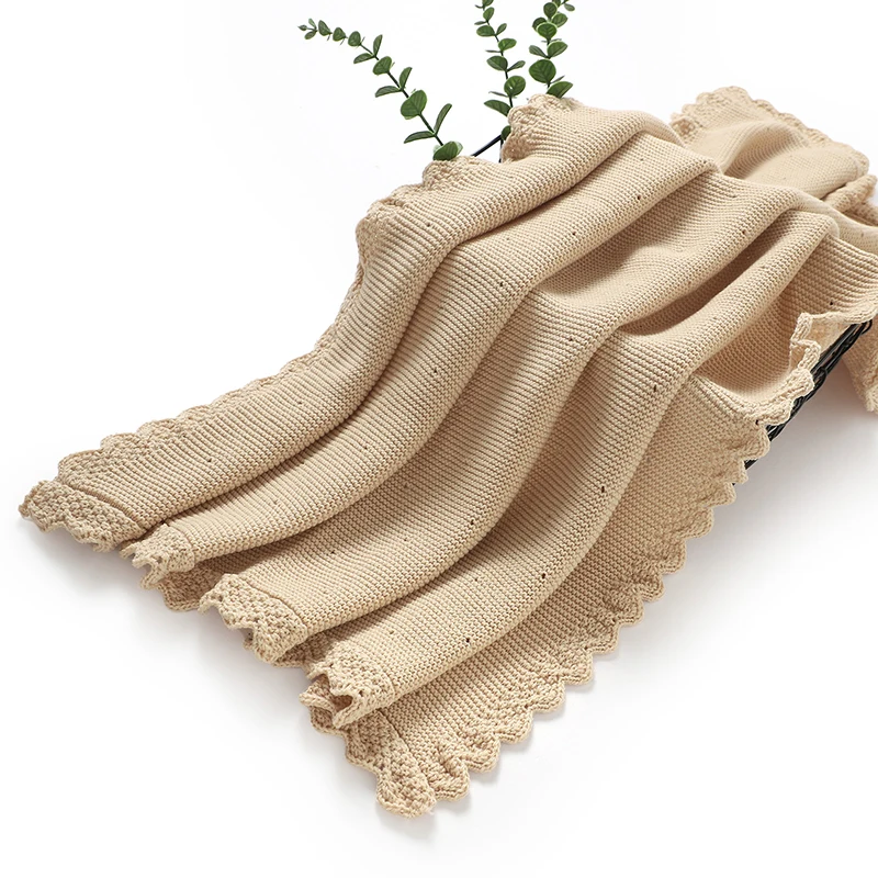 Baby Blankets Swaddle Wrap 90*70cm Portable All Seasons Newborn Boys Girls Monthly Stroller Sleeping Stuff Cover Hand Knit Plaid - 6
