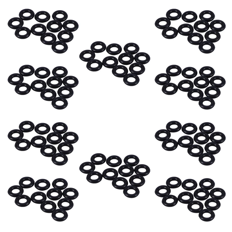 

RISE-200 Pcs Black Rubber Oil Seal O Shaped Rings Seal Washers 8 X 4 X 2 Mm