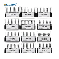 ELIJAH 10Pcs/Box Dental Super Coarse Diamond Burs FG Dentistry Strawberries Drills For High Speed Handpiece Dia.1.6mm Dentist