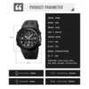 SKMEI 1655 Outdoor Sports Men's Electronic Watch Dual Display Multi functional Waterproof Student Exploration Watch 6