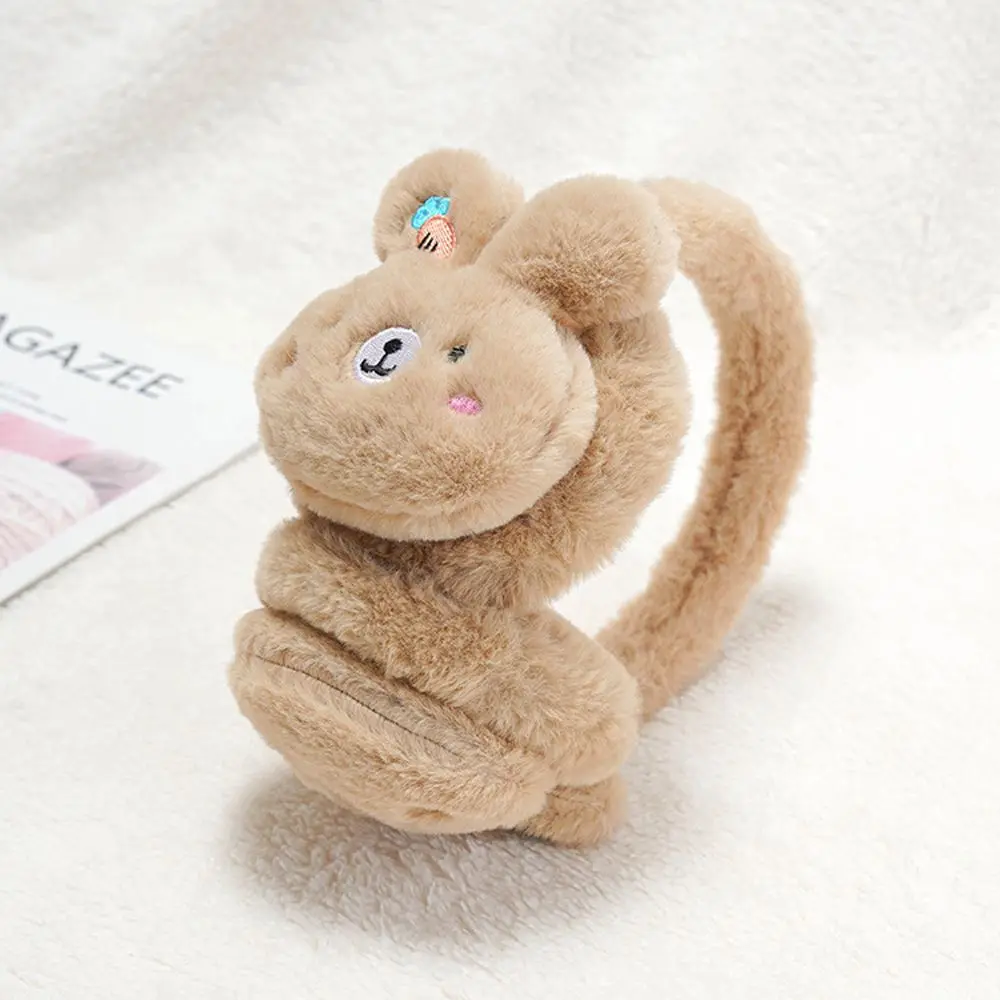 Outdoor Winter Plush Soft Rabbit Windproof Women Earmuff Cartoon Kids Ear Cover Cute Earflap