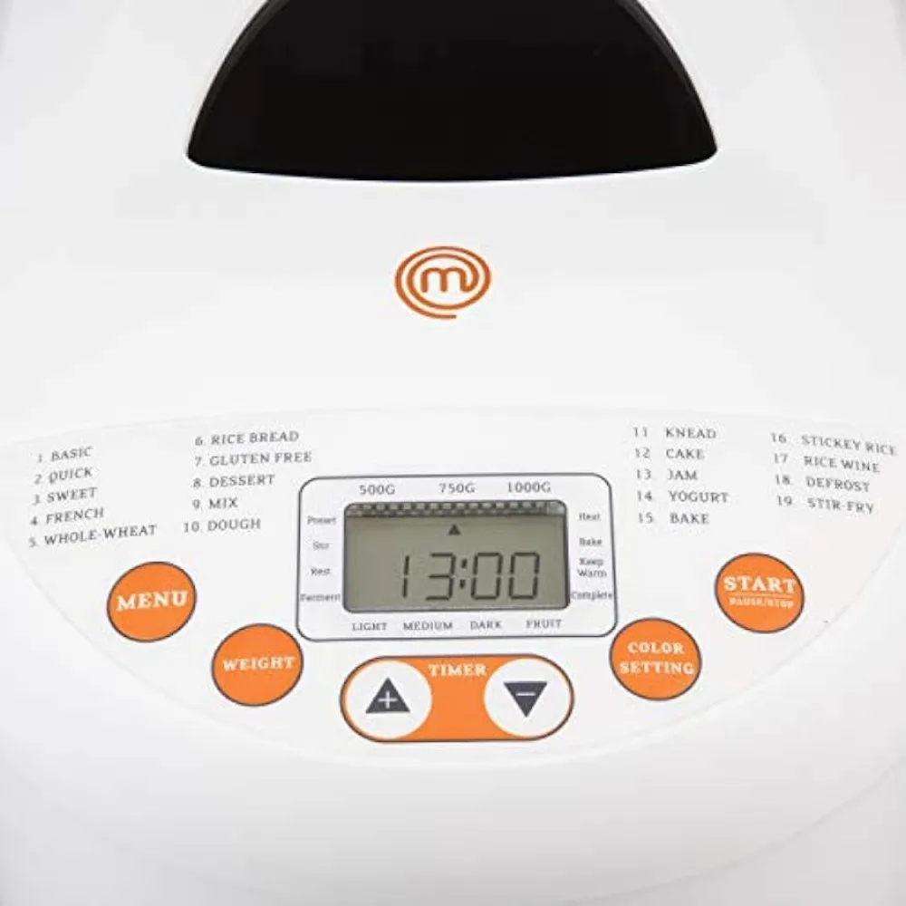 Bread Maker- 2-Pound Programmable Machine w 19 Settings & 13-Hour Delay Timer- Automatic 3 Mode Crust 6