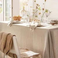 Household Tablecloths, Wedding Parties, Holiday Dining Table Decorations, Kitchen Tablecloths, Soft Pleated Texture Tablecloths 1