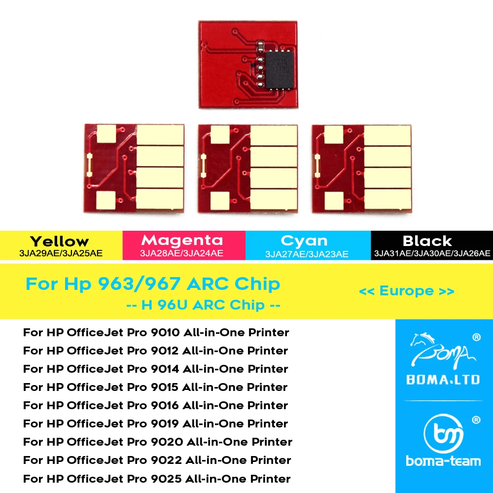 

Customized 96U 962 963 964 965 Auto Reset Chip For HP 9010 9012 9013 9014 9015 9016 9018 9019 9020 9022 9023 9025 9026 9028