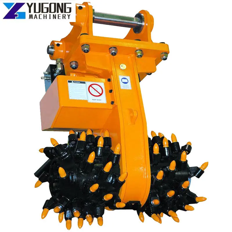 YGHydraulicRotaryRockDrumCutterExcavatorHydraulicMilling