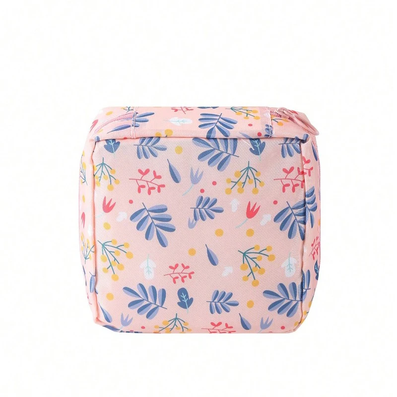 Portable Boho Vibes Waterproof Sanitary Pads Storage Pouch - Large Capacity Minimalist Design