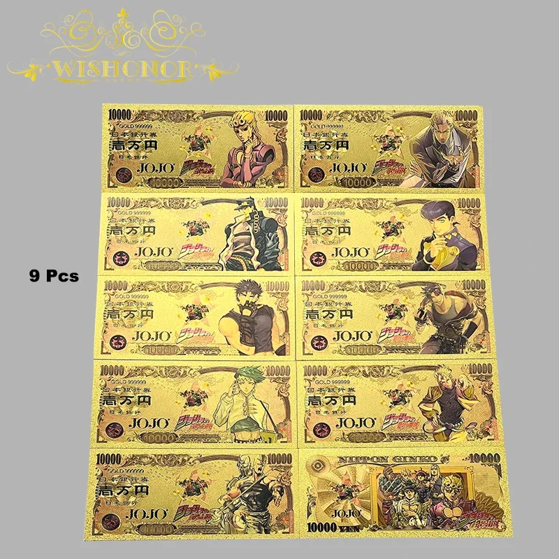 Description Picture 6 of itemNew All Styles Nice Japan Anime Banknote Sets Anime Plastic Card in 24k Gold Plated For Collection
