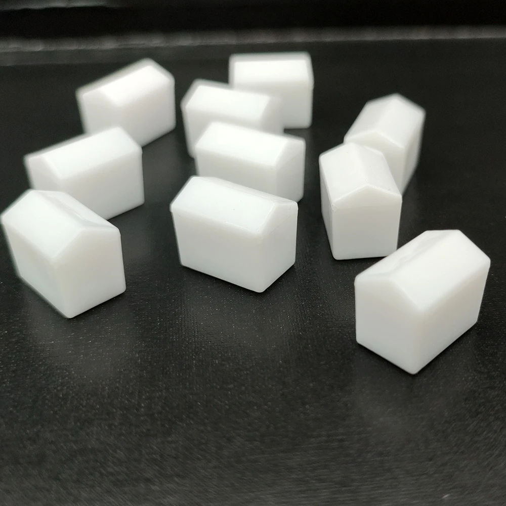 10PCS 14*10*12MM  White Plastics House Chess Pieces For Token Mark Board Game DIY Accessories 6