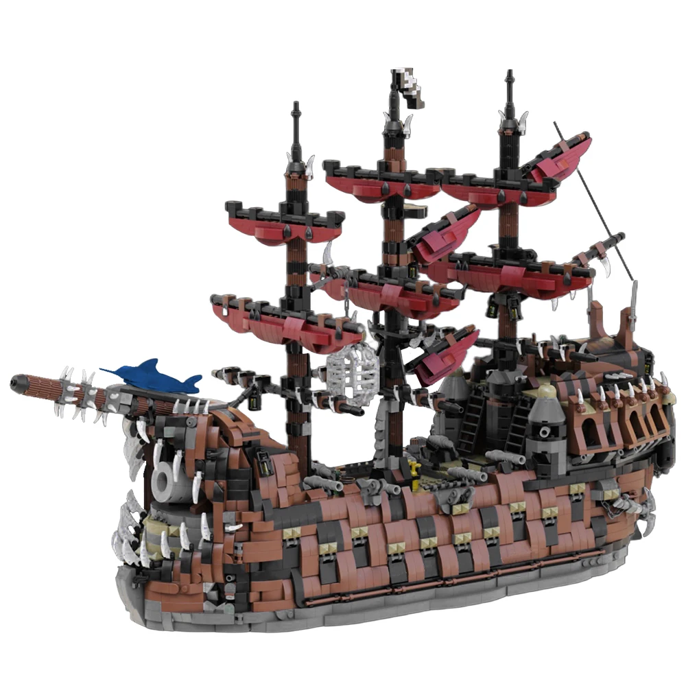The Roved King Pirate Ship Ultimate Collector Series Building Blocks Set Sailing Storm Boat Toys 5854 Pcs Mattoni Regali Per Adulti