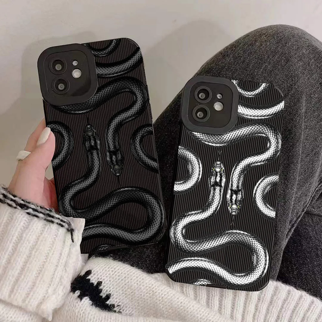 Cool Vertical Stripe Snake Phone Case for Iphone 11 Pro Max