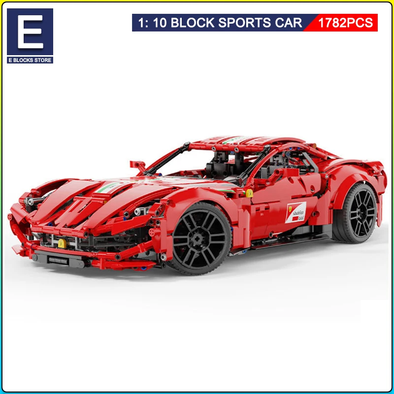 

MOC-66207 Technical Super Racing Car Building Blocks MOC Static Model High-Tech Assembly Vehicle Set Boys Toys Gift For Children
