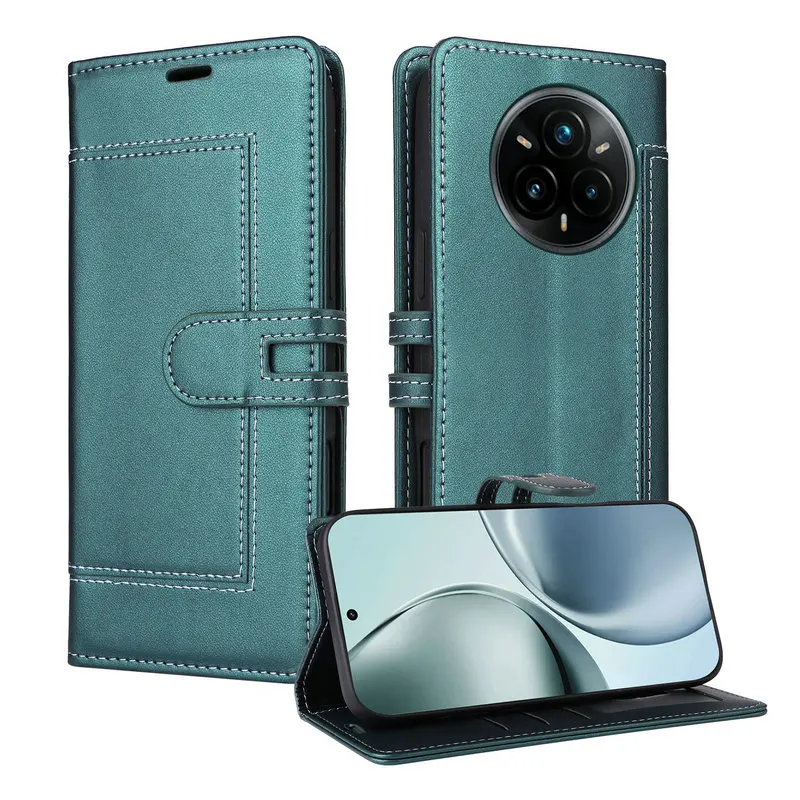Luxury RFID Leather Flip Wallet Cover - Premium Book-Style Protective Case