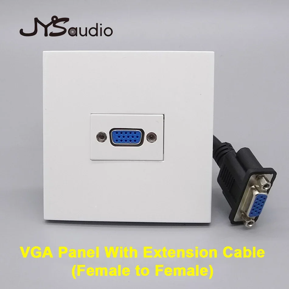 

VGA Panel With Extension Cable Female to Female 86 Type VGA Multimedia Panel Display HD Projection VGA Socket Panel