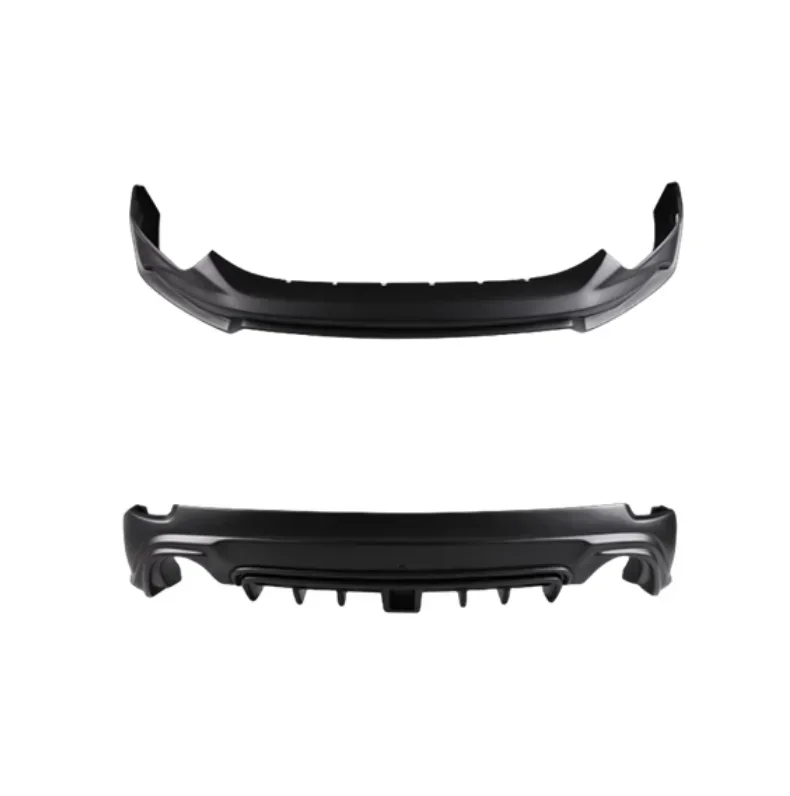 For Mazda CX5 CX-5 2022-2024 High Quality ABS Matte Black Bumper Front Lip Rear Diffuser Spoiler Cover Body Kit (With LED Light)