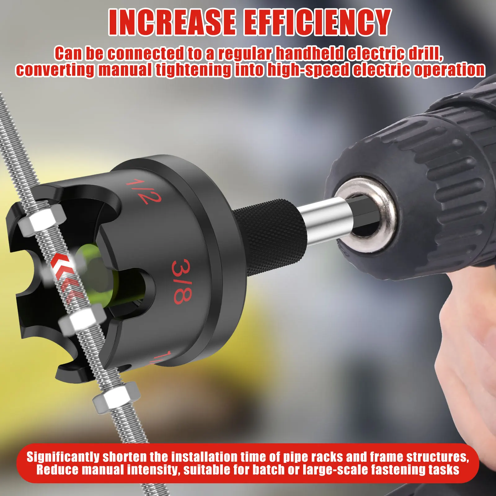 1 Pc Aluminium Alloy Nut Zipper Drill Quick Release Nut Drill Bit Socket Wrenches Impact Resistant Fast Nut Bolt Removal Tools