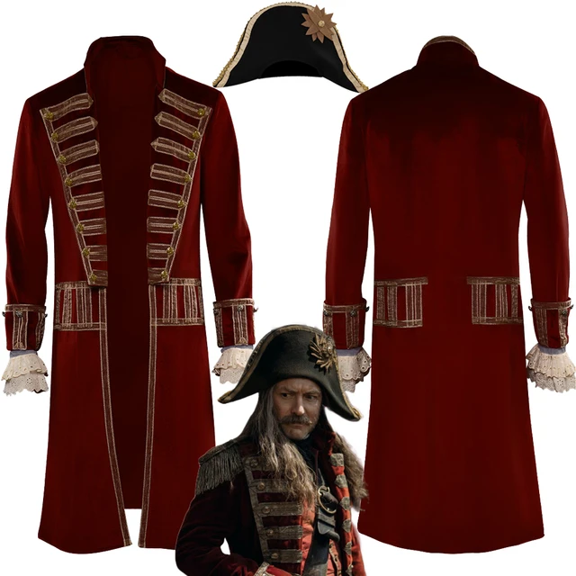 Captain Hook Cosplay Men Costume Hat 2023 Movie Peter Cosplay Pan Wendy  Roleplay Fantasia Outfits Man Halloween Party Clothes - AliExpress