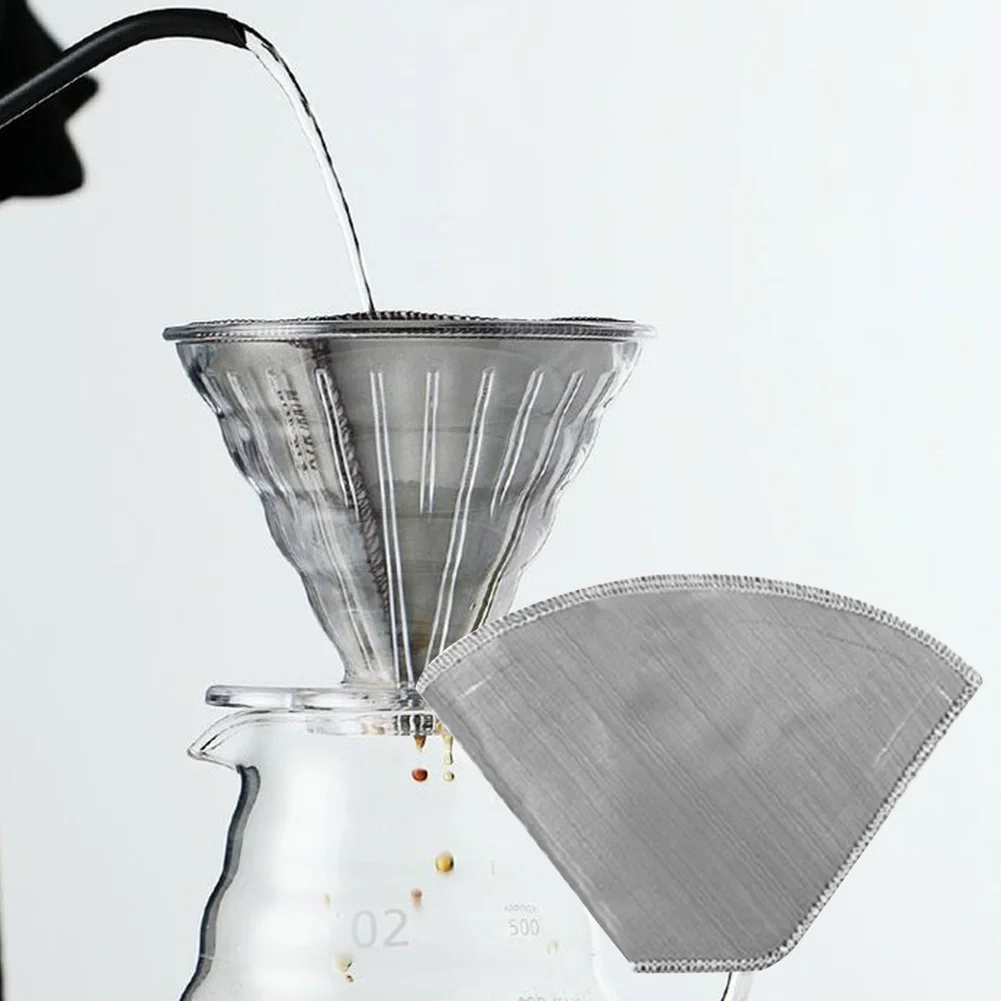 Filtro Per Caffè Pour Over In Acciaio Inox - Riutilizzabile, Con Base, Per 1-2 Tazze | Senza Carta - Foto 2