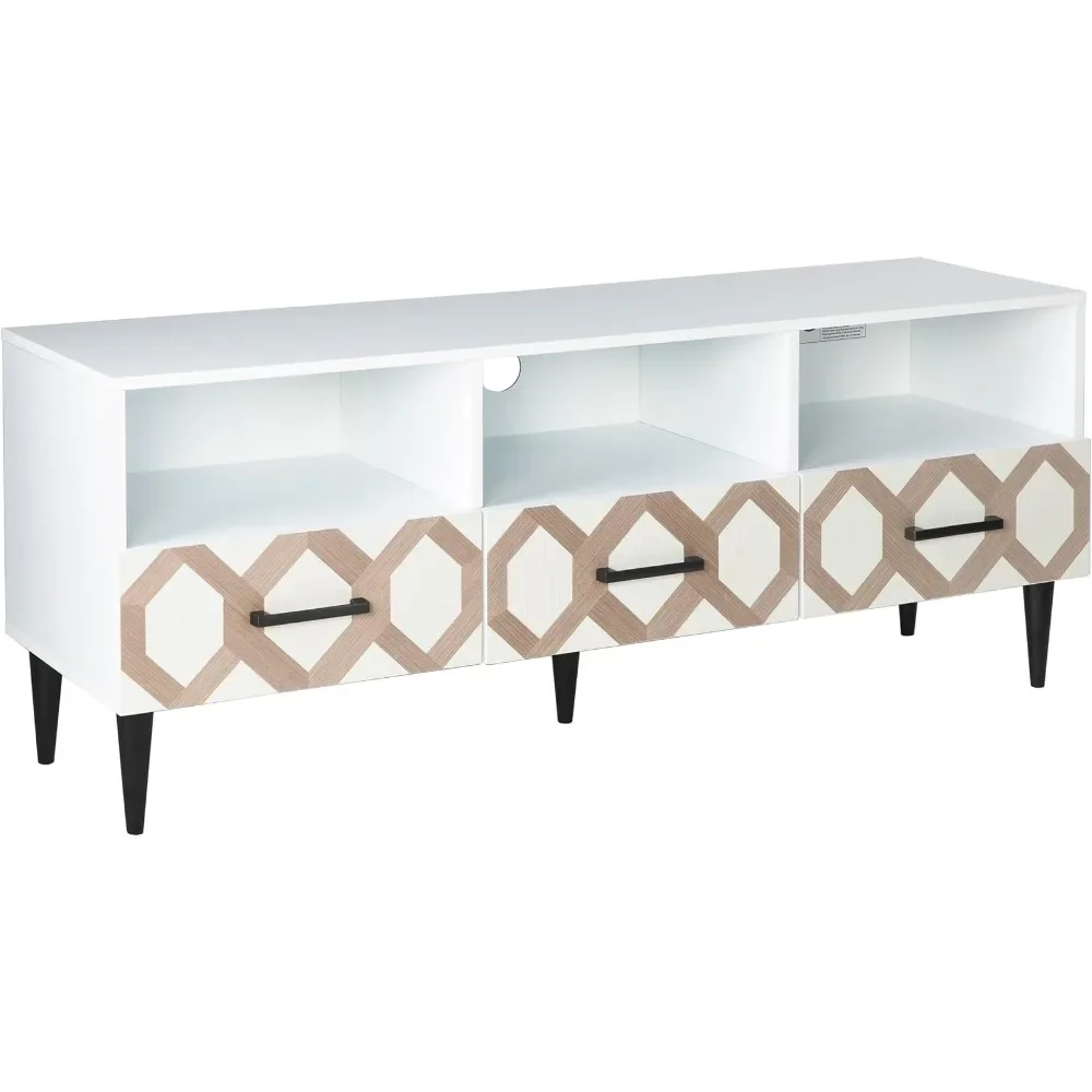 

SEI FURNITURE Delgrave Two-Door Media Cabinet TV Stand, White