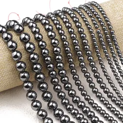 Gold Color Vacuum Plated Hematite Spacer Beads for Jewelry Making and DIY Crafts (Natural Black Color)